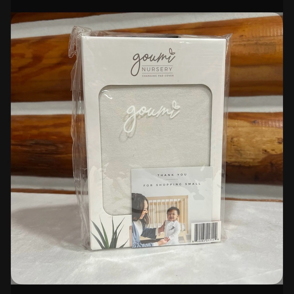 Goumi Nursery Bamboo & Cotton Cream‎ Changing Pad Cover